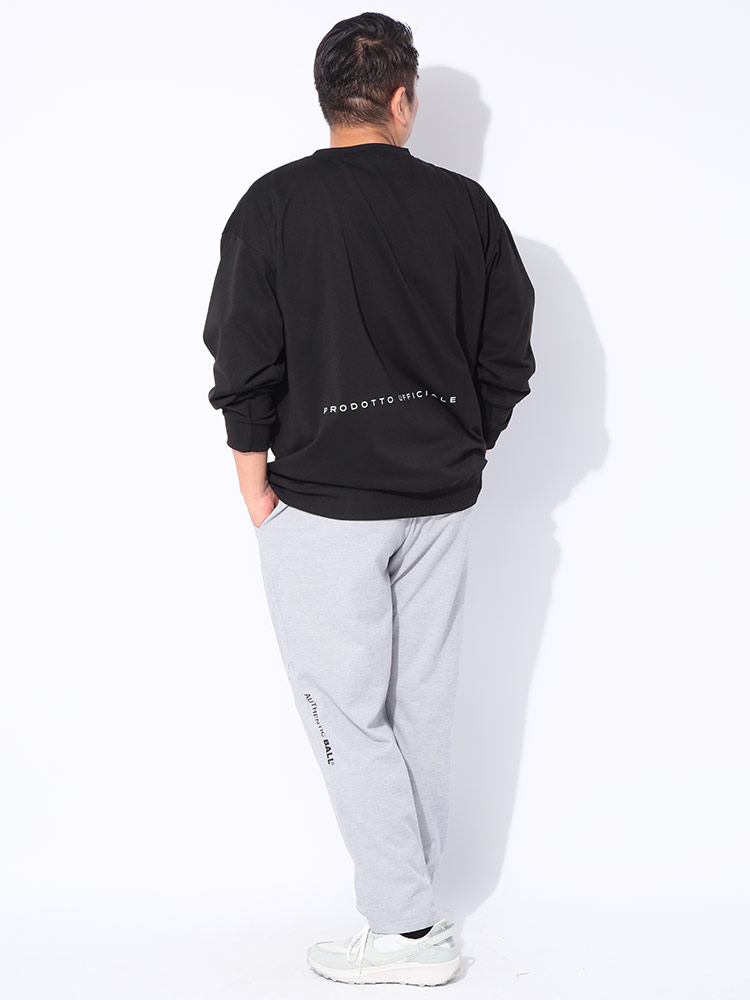 スウェット トレーナー シルバージェルロゴプリント ストレッチ