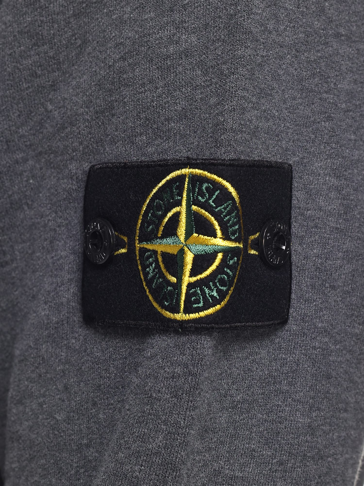 STONE ISLAND (ストーンアイランド) 裏起毛 ロゴワッペン リブ クルー