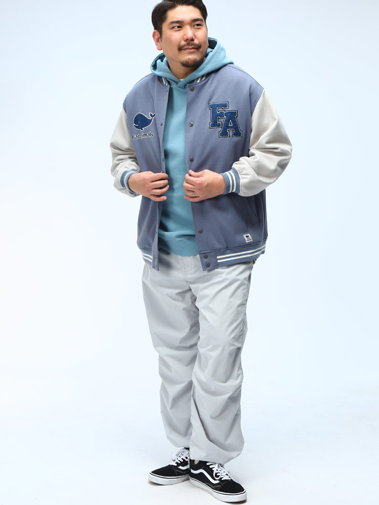 スタジャン TCダンボール 切替 ワッペン刺繍 アウター ジャケット