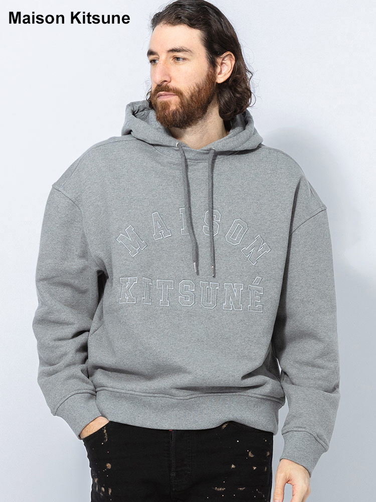 Maison Kitsune (メゾン キツネ) 裏毛 カレッジ風ロゴ オーバーサイズ