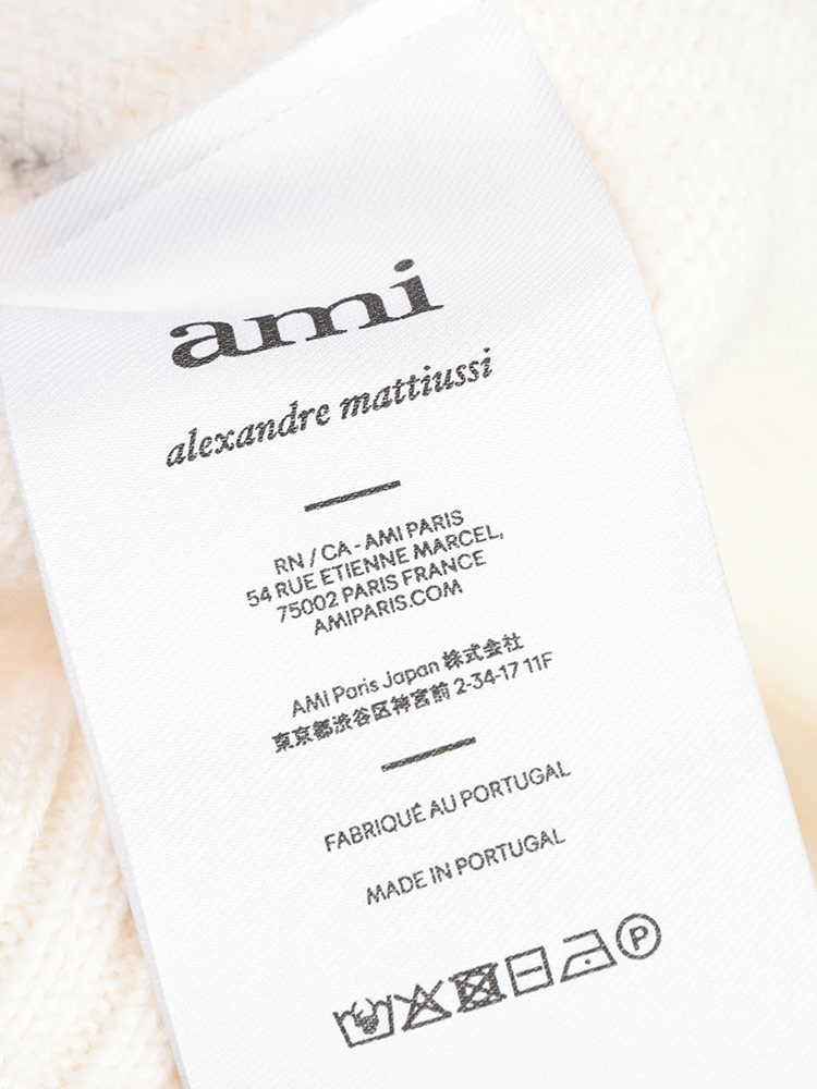 AMI PARIS (アミパリス) 胸ロゴ クルーネック セーター Ami de Coeur
