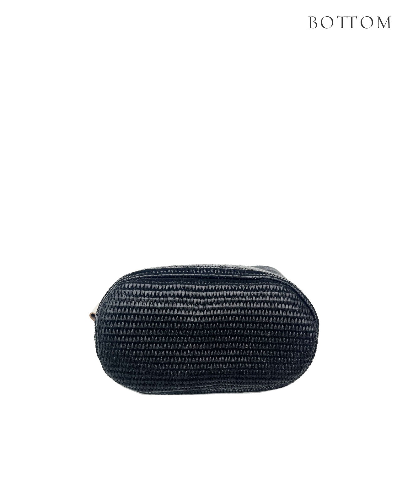 2WAY バケツ型 ラフィア調かご素材バッグ チェーンハンドル付 1809-ra