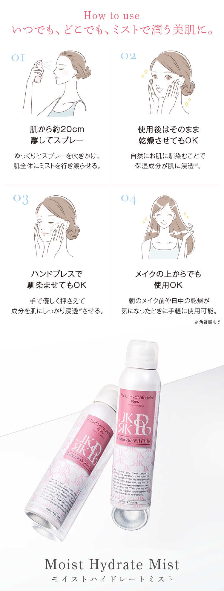 レカルカ モイストハイドレートミスト 24本セット / サロン専売品の卸