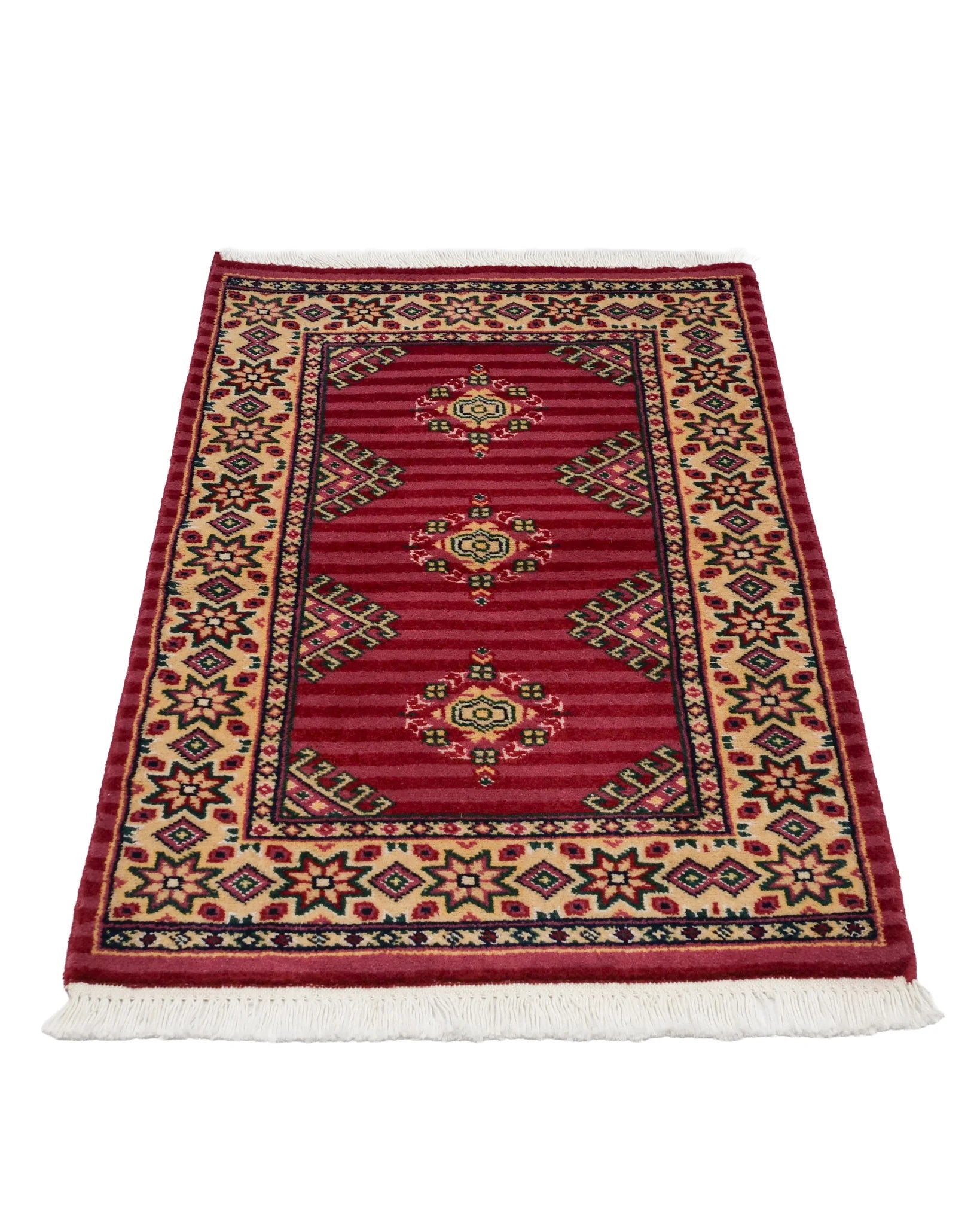 パキスタン絨毯 約64cm x 95cm｜SATHI RUGS