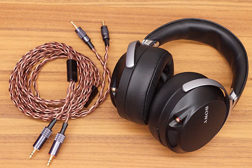 リケーブル しま線か？ソニーイヤホン・ヘッドホン ケーブル交換で高