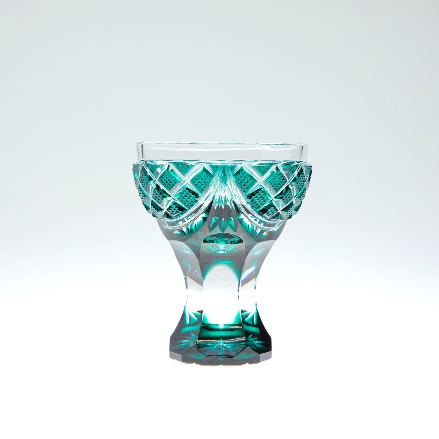 島津薩摩切子】 創作 馬上杯 – ㈱島津興業 島津薩摩切子