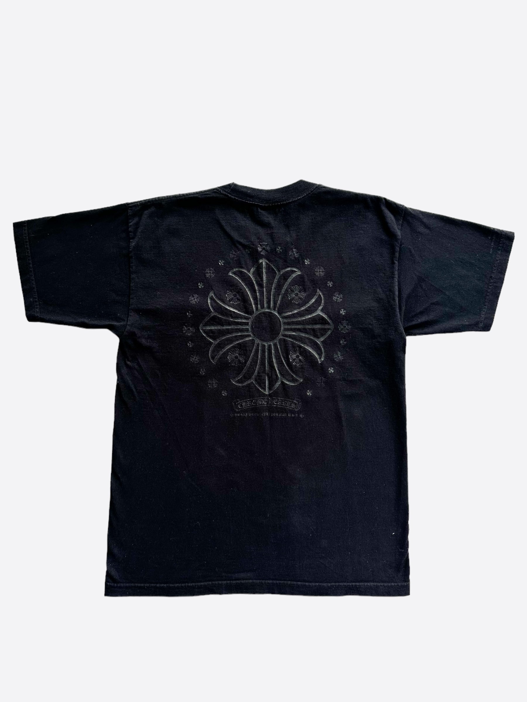 Chrome Hearts Black & Grey Cross Logo T-Shirt – Savonches