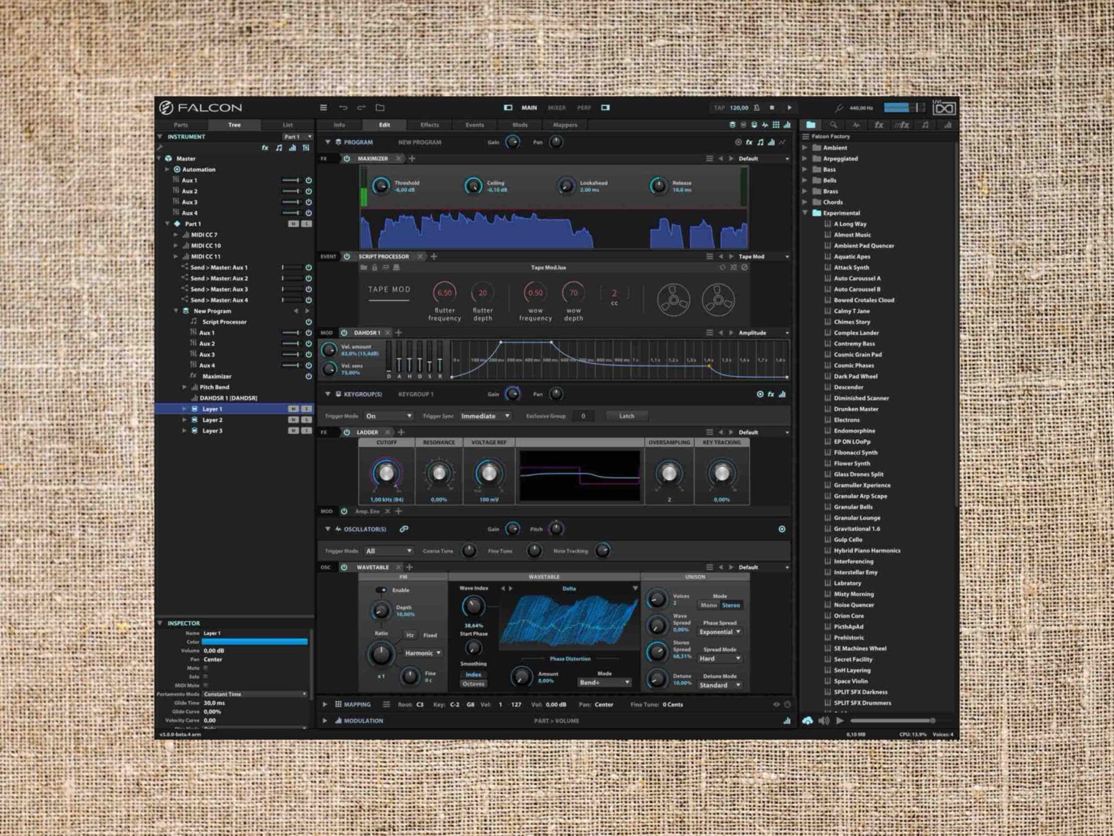 UVI『Falcon 3』サンプリングとシンセシスを統合した超多用途な音楽