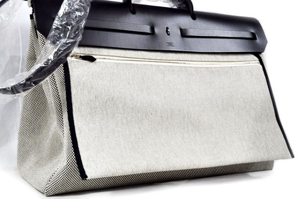 売切】エルメス エールバッグ ジップ ルトゥルネ キャビン 50 トワル