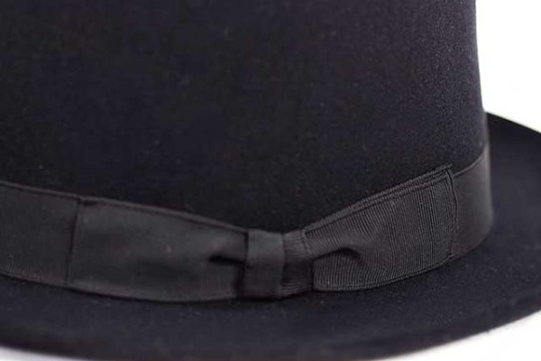 エルメス ハット 帽子 黒 ブラック ♯57 毛100％ 未使用 6万円以下