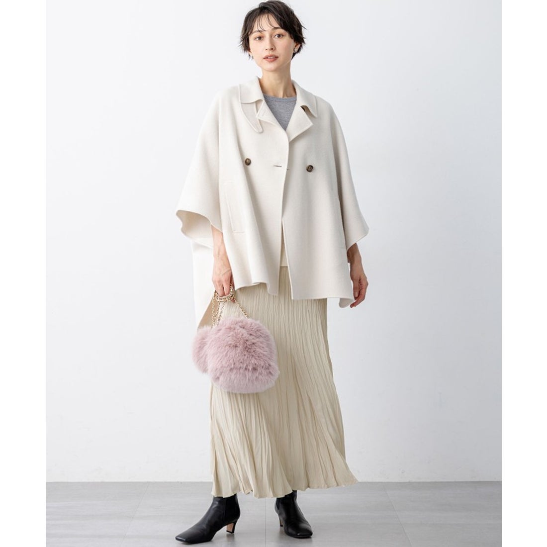 ニジュウサンク 23区 【見上愛さん着用/Oggi11月号掲載】ウールライト