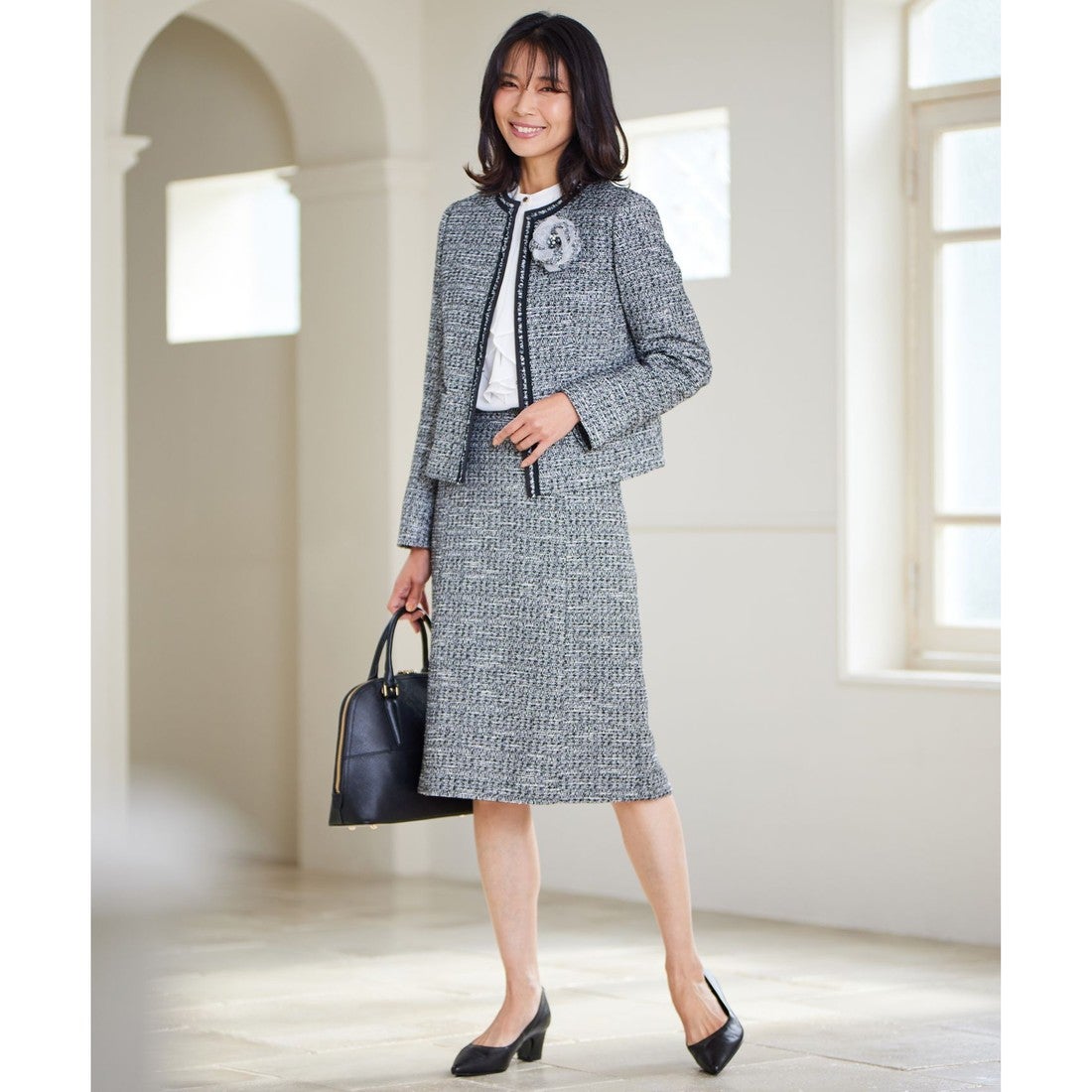 23区（大きいサイズ） 【セットアップ対応】シャインツイード