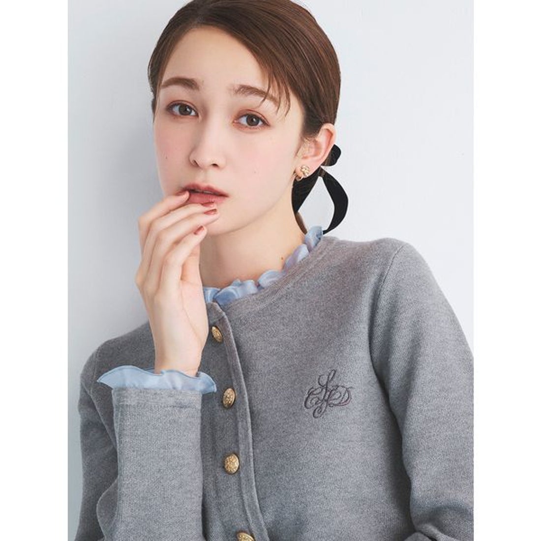 セルフォード CELFORD フリルデタッチャブルカーディガン （YEL