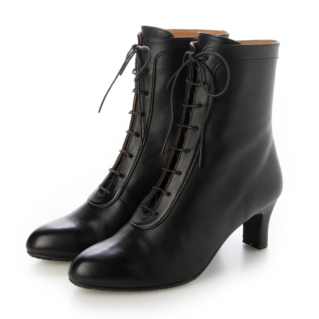 シプレ CHYPRE 5.5cm本革綺麗目マニッシュレトロレースアップブーツ