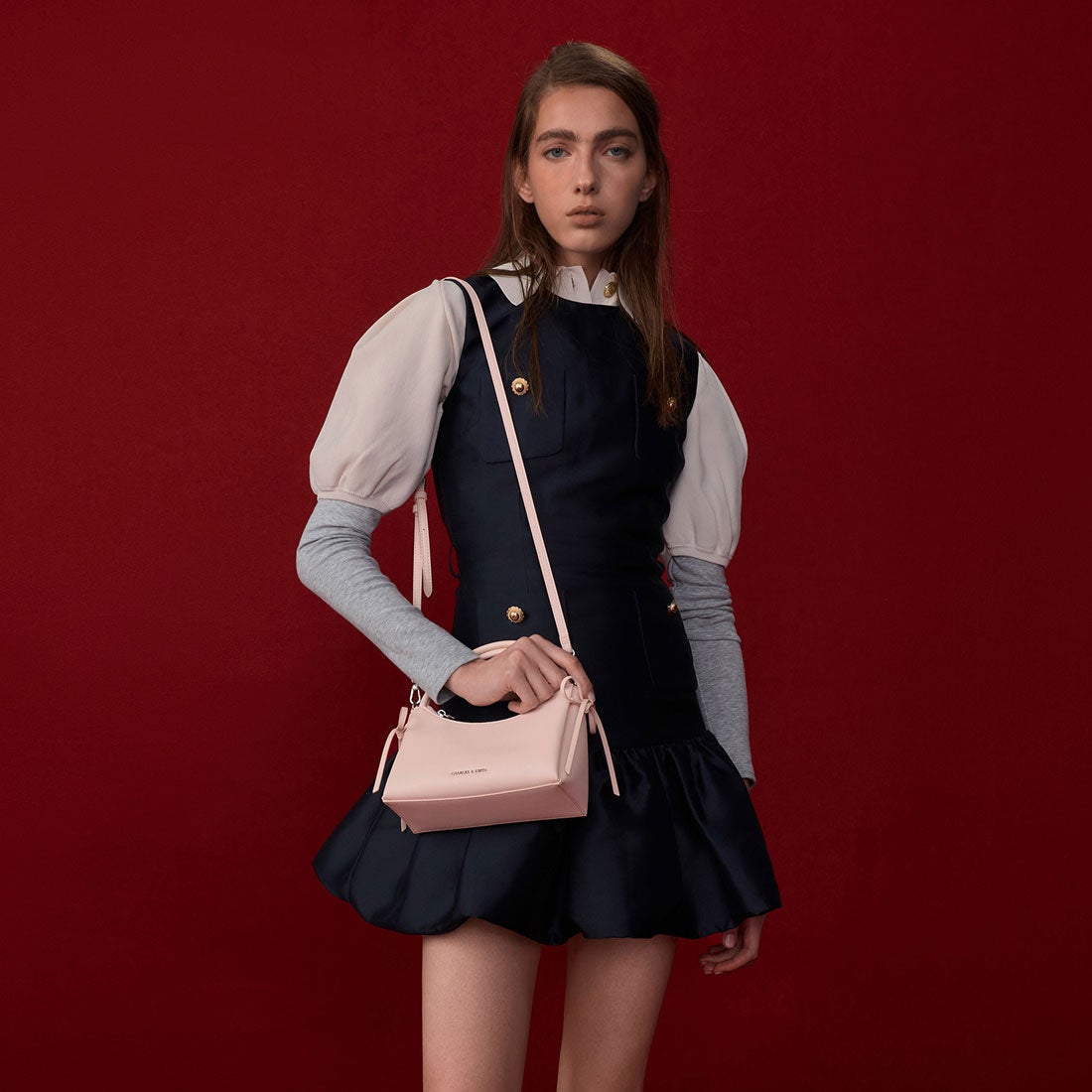 チャールズ アンド キース CHARLES & KEITH Hazel ヘーゼル ボウトップ