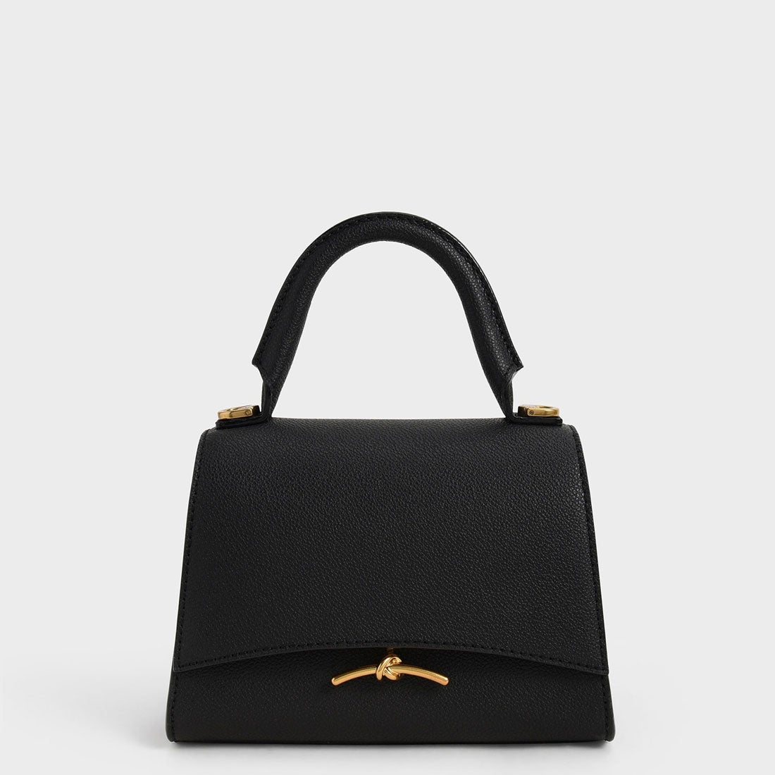 CHARLES & KEITH ハクスリーメタリック プッシュロックトップハンドル