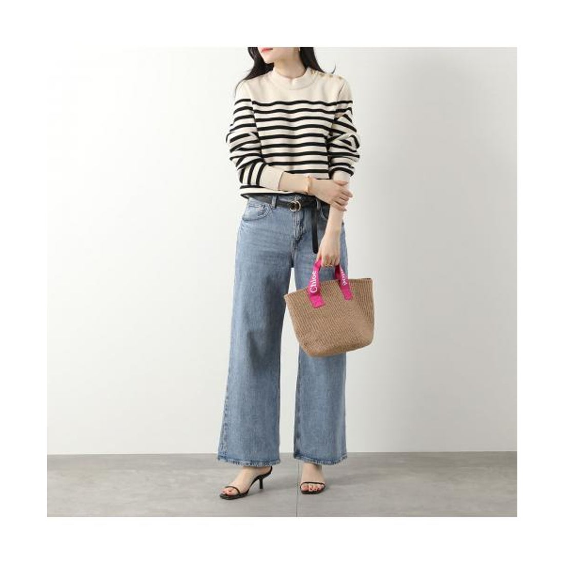 クロエ Chloe Chloe KIDS x Mifuko カゴバッグC20045 ハンドバッグ