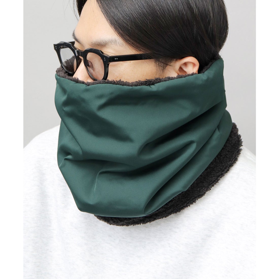 エーエムエスセレクト A.M.S.select 防寒 撥水 裏ボア 2WAY ネック