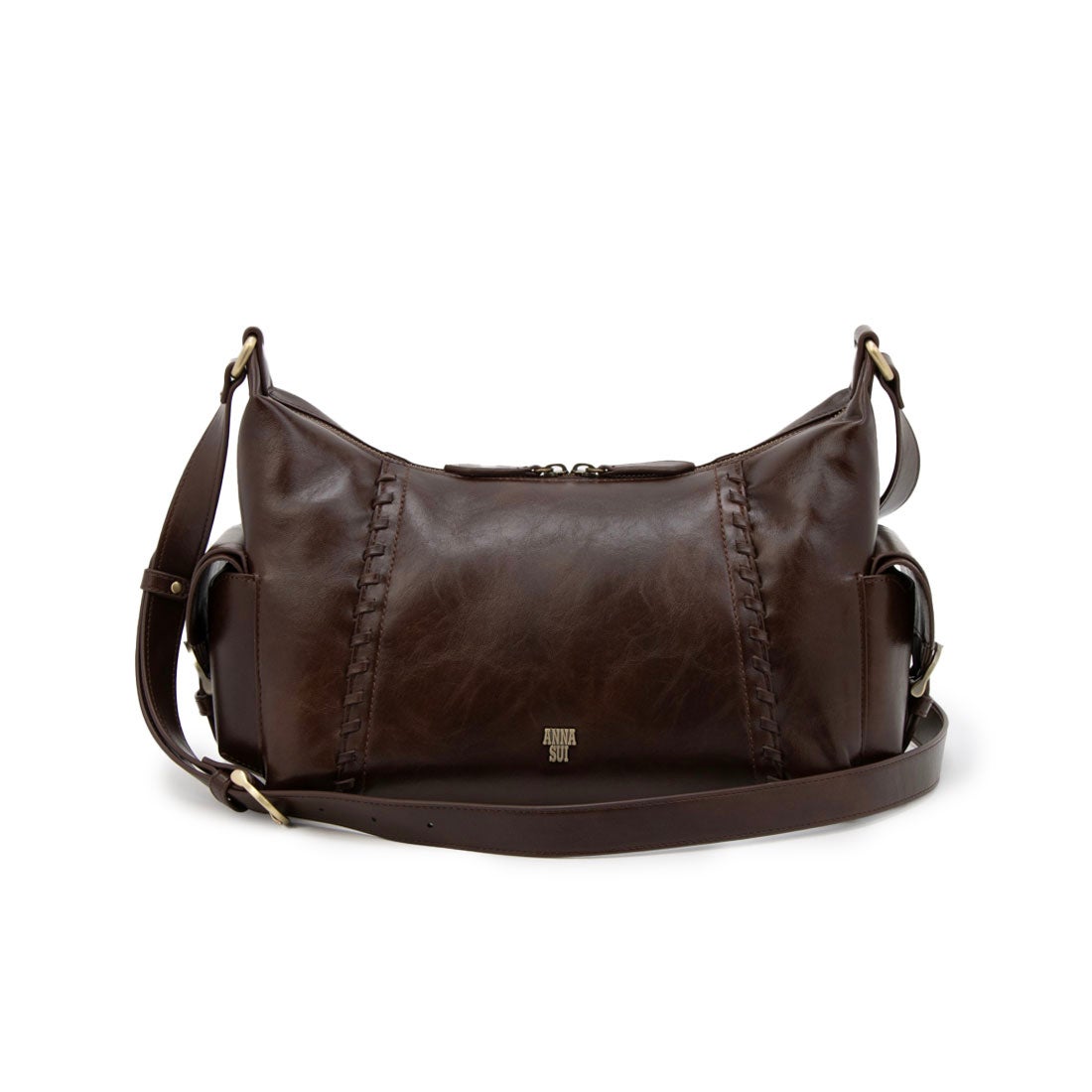 アナスイ ANNA SUI ジーナ ショルダーバッグ （ブラウン） -人気