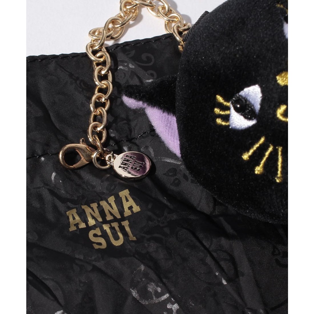 ANNA SUI プレイフル ぬいぐるみポーチ付きエコバッグ パープル -靴