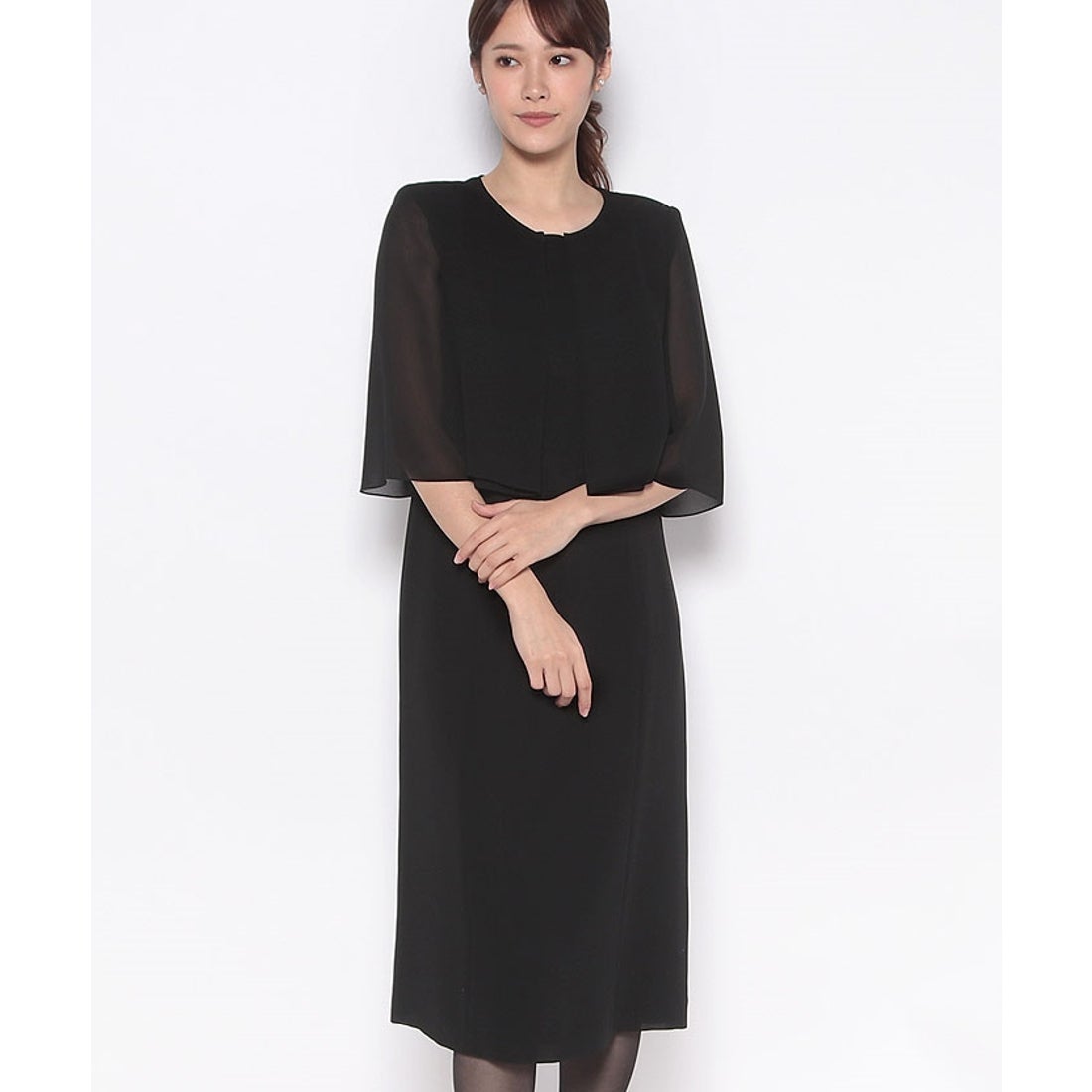 アナスイ ANNA SUI ANNA SUI 夏物ブラックフォーマルワンピース