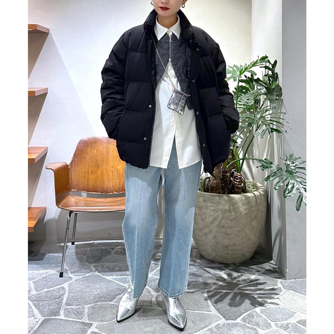 アダム エ ロペ ADAM ET ROPE' ALLIED クラシックダウン （ブラック