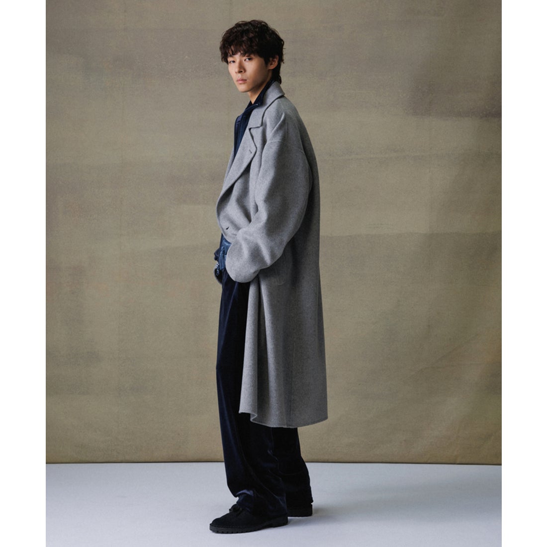 アダム エ ロペ ADAM ET ROPE' 《マフラー付き》メリノウール ダブル