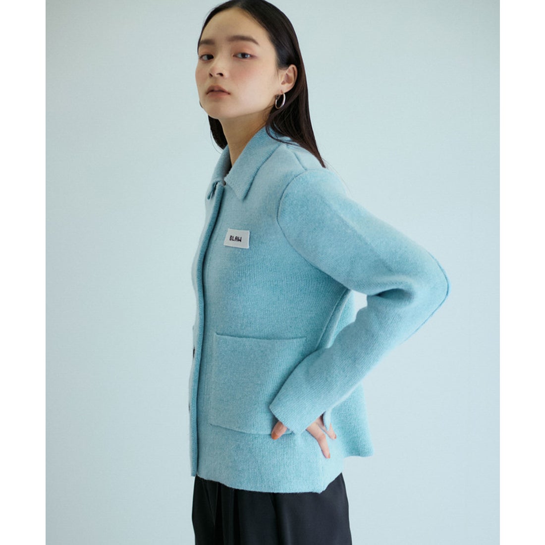 アダム エ ロペ ADAM ET ROPE' 【洗える】アウターライクカーディガン