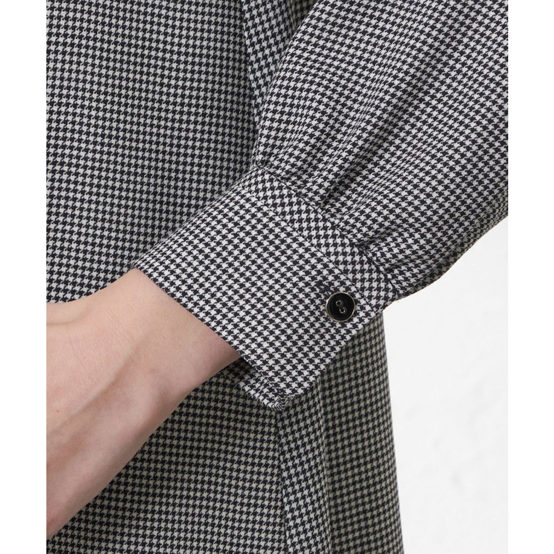 アマカ AMACA ビエラシャツワンピース （ブラックネイビー