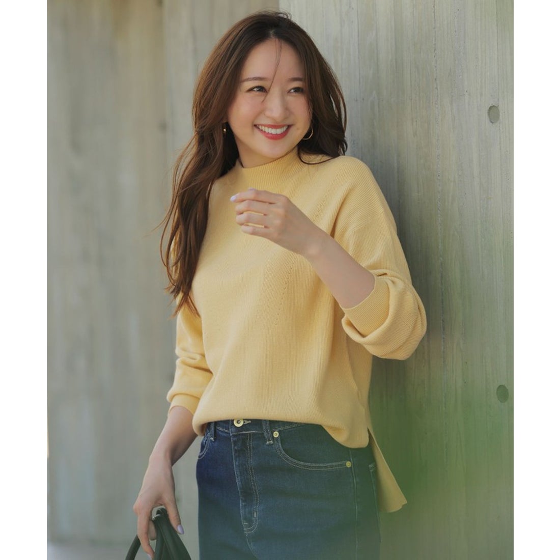 エニィスィス ANY SIS 【CICA加工】 ビューティ畔ボトルネック ニット