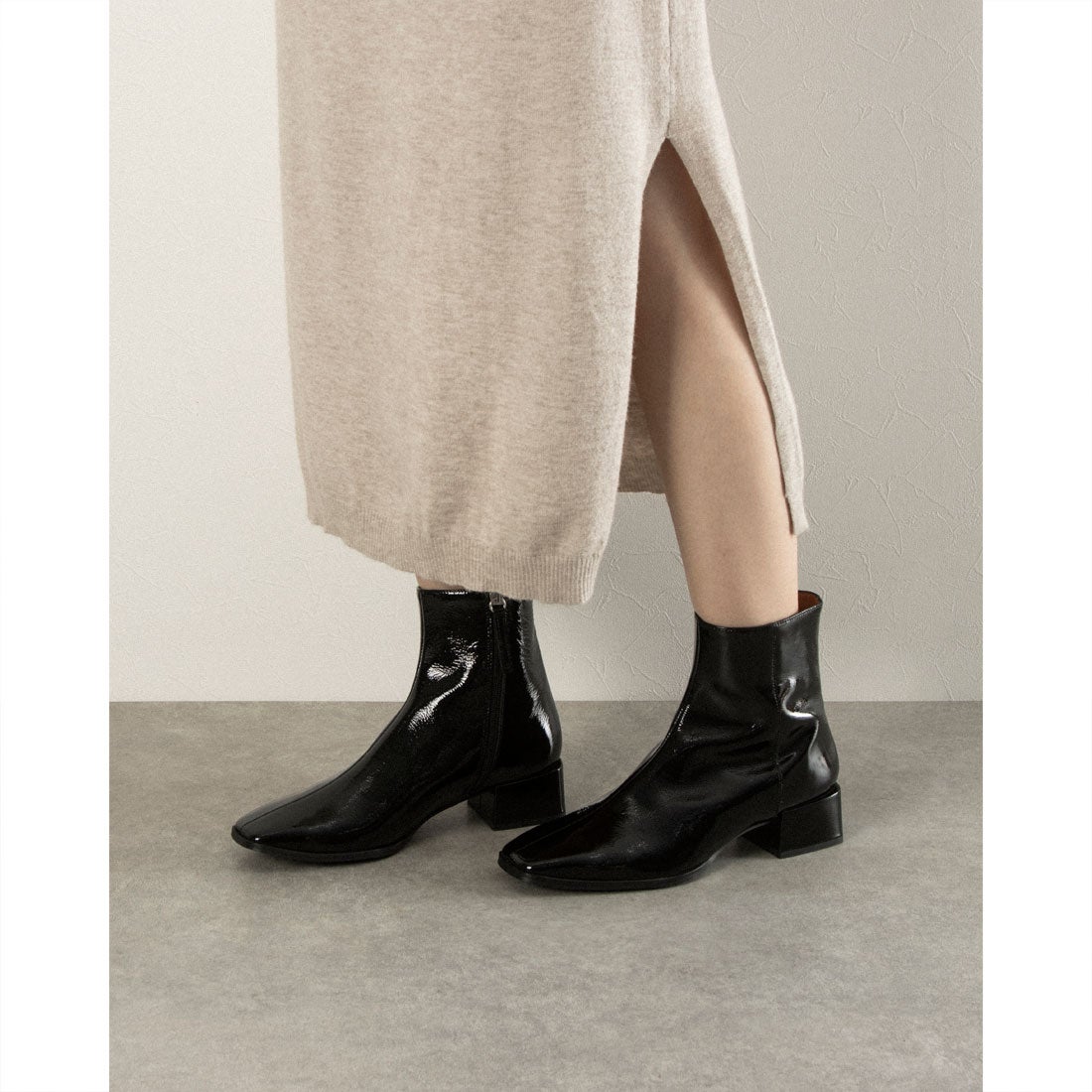 アンヘル アラルコン ANGEL ALARCON ローヒールスクエアトウショート