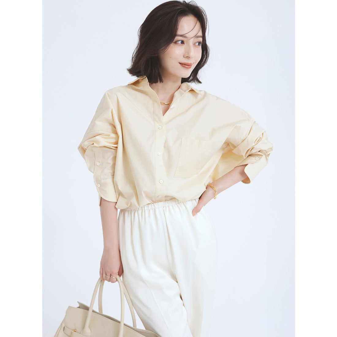 アニュアンス anuans スタンダードシャツ （CHARCOALGREY） -靴