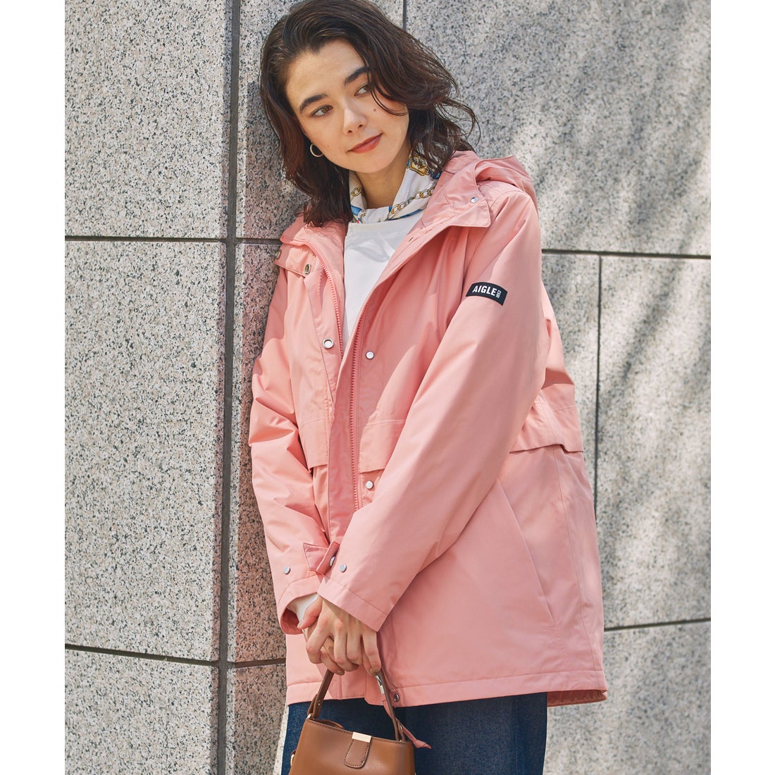 エーグル AIGLE 透湿防水 インサレーション ジャケット （ピンク