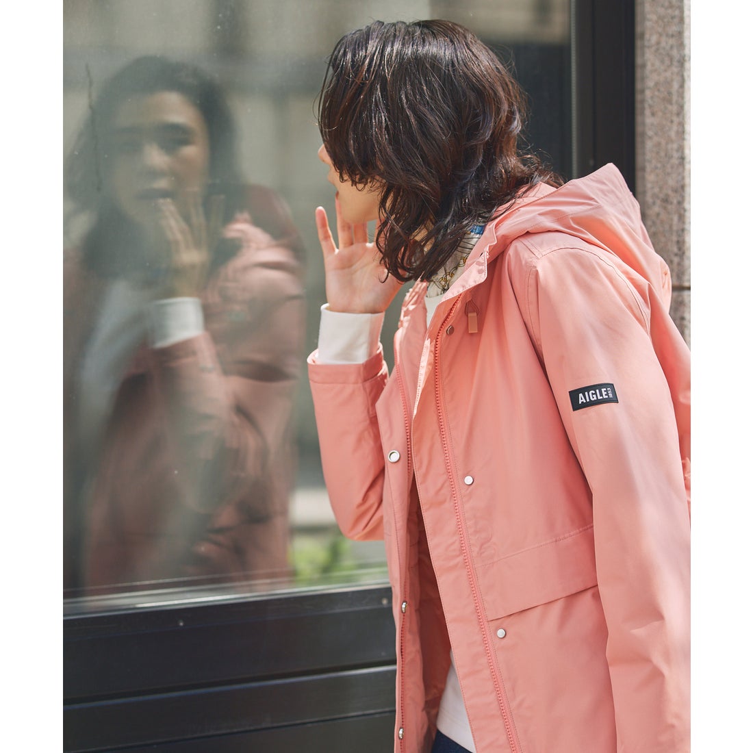 エーグル AIGLE 透湿防水 インサレーション ジャケット （ピンク