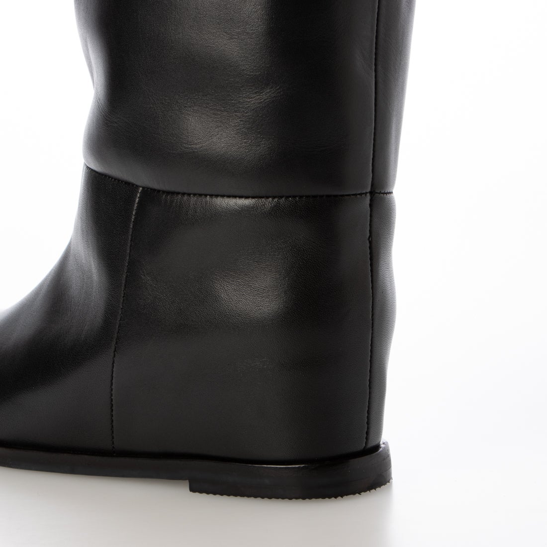 アルファキュービック ALPHA CUBIC 本革 インヒール ワイドロング