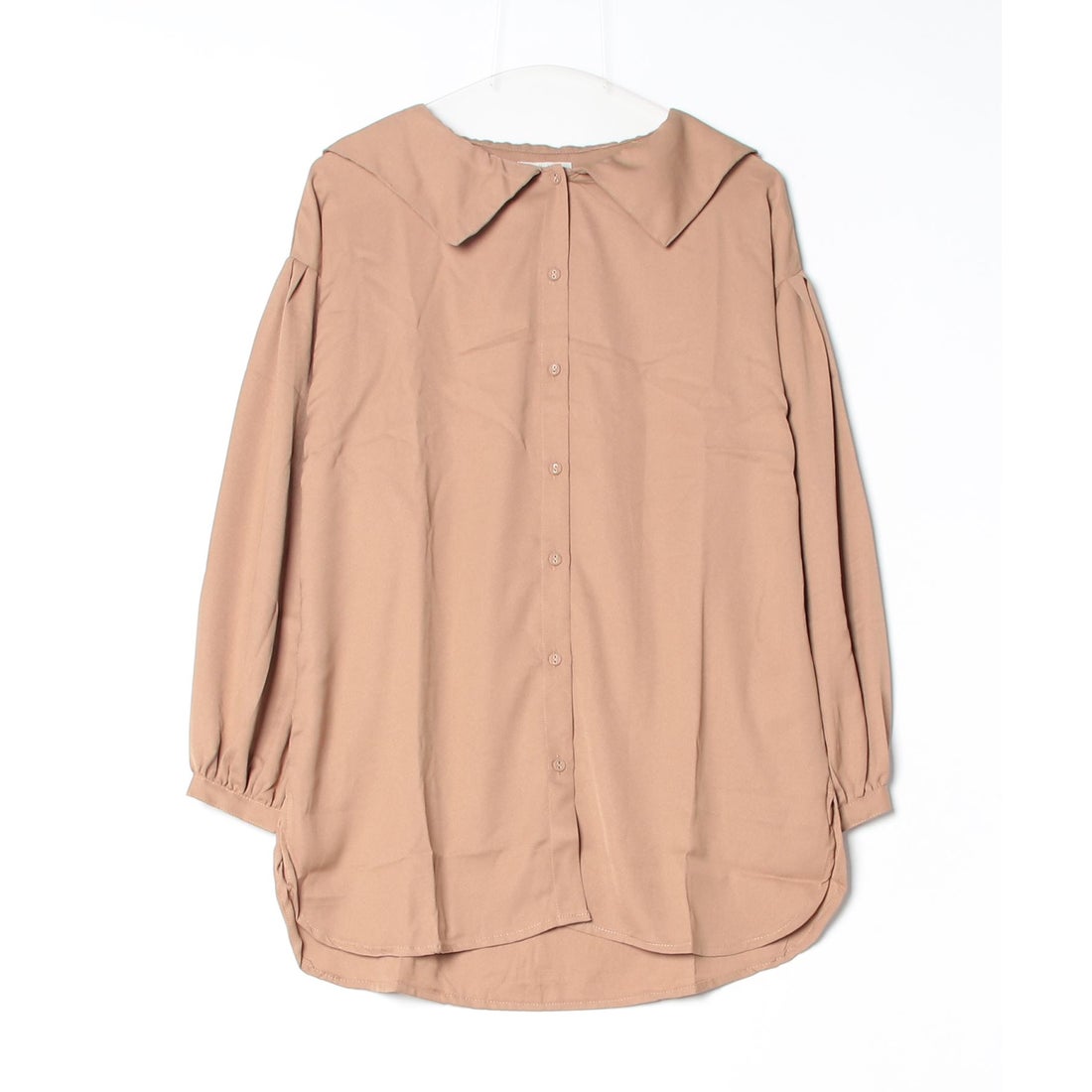 アットワン atONE ジョーゼット襟付きセーラーカラーブラウス （グレー