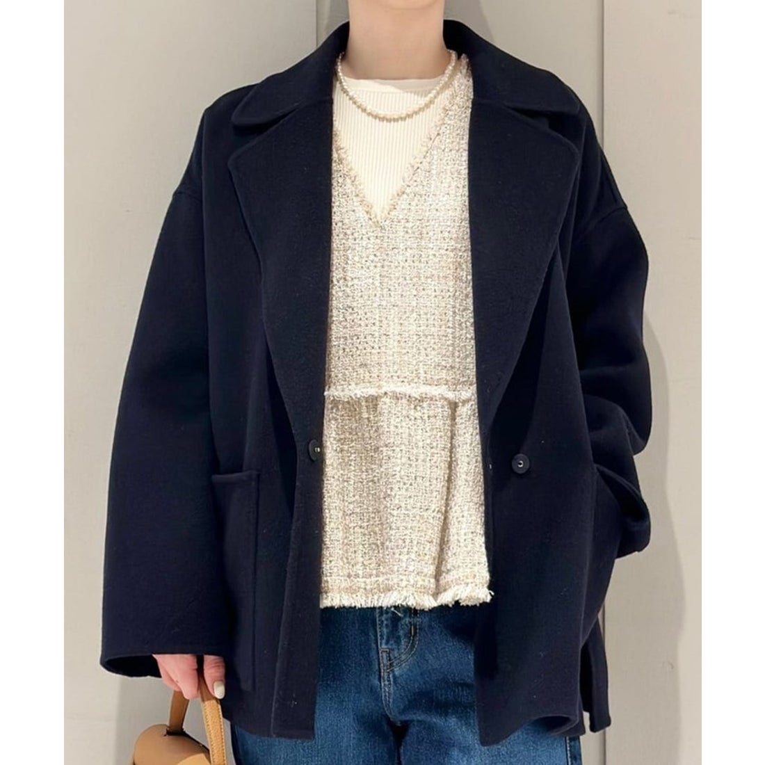 ボールジィ Ballsey プレミアムウールリバー オープンカラーショート