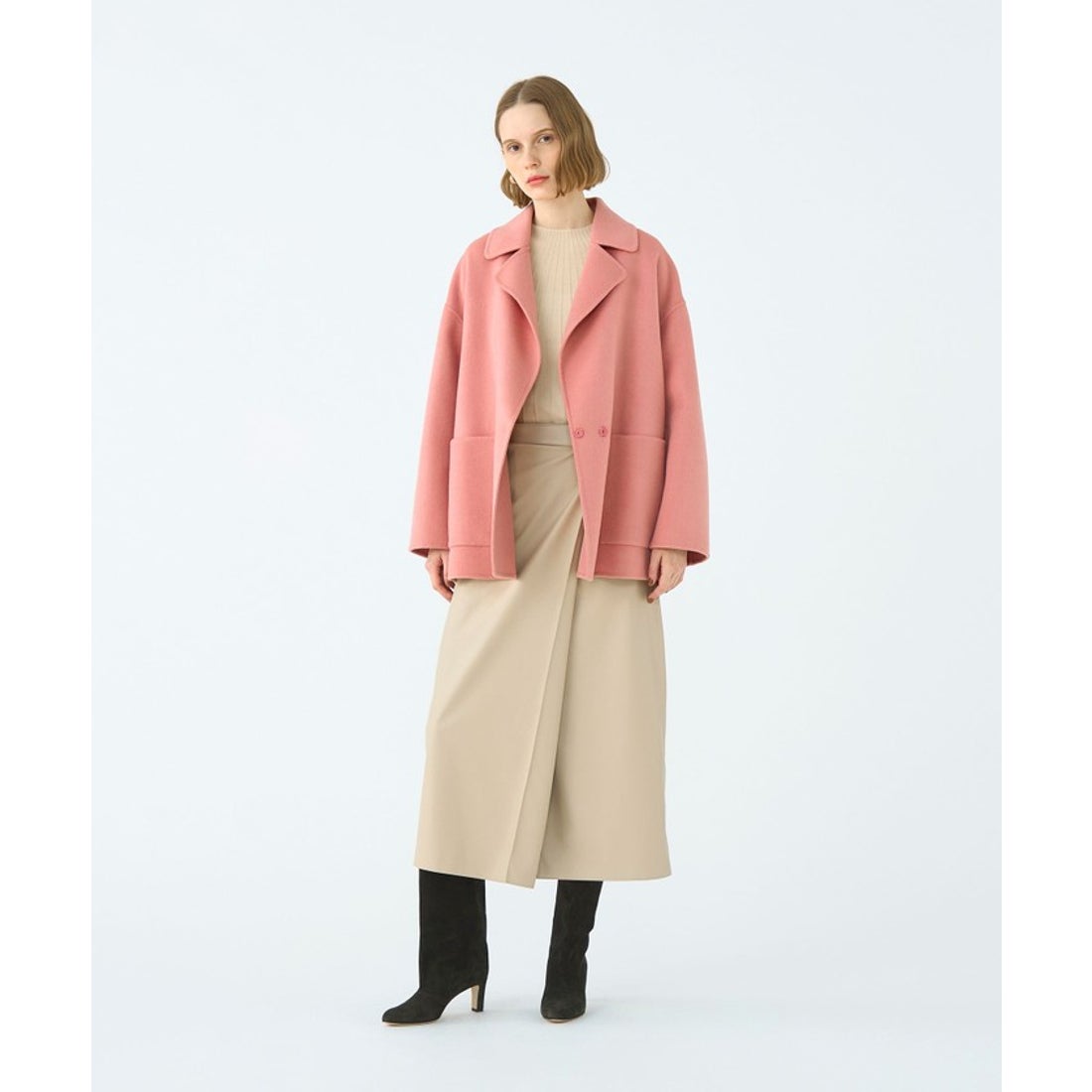 ボールジィ Ballsey プレミアムウールリバー オープンカラーショート