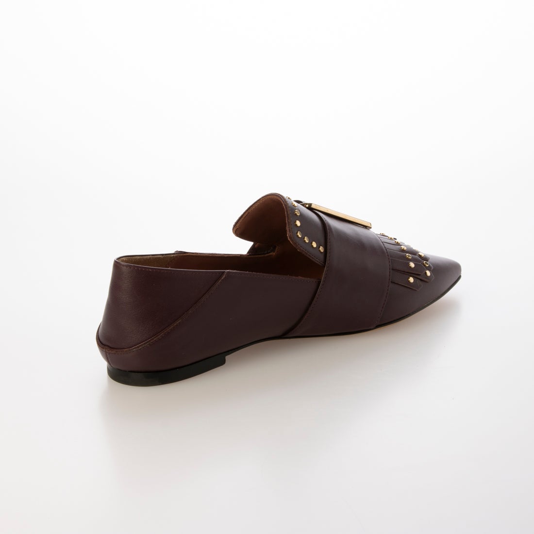 バリー BALLY BUCKLE MULE HAMELIA FLAT-FRING （ボルドー