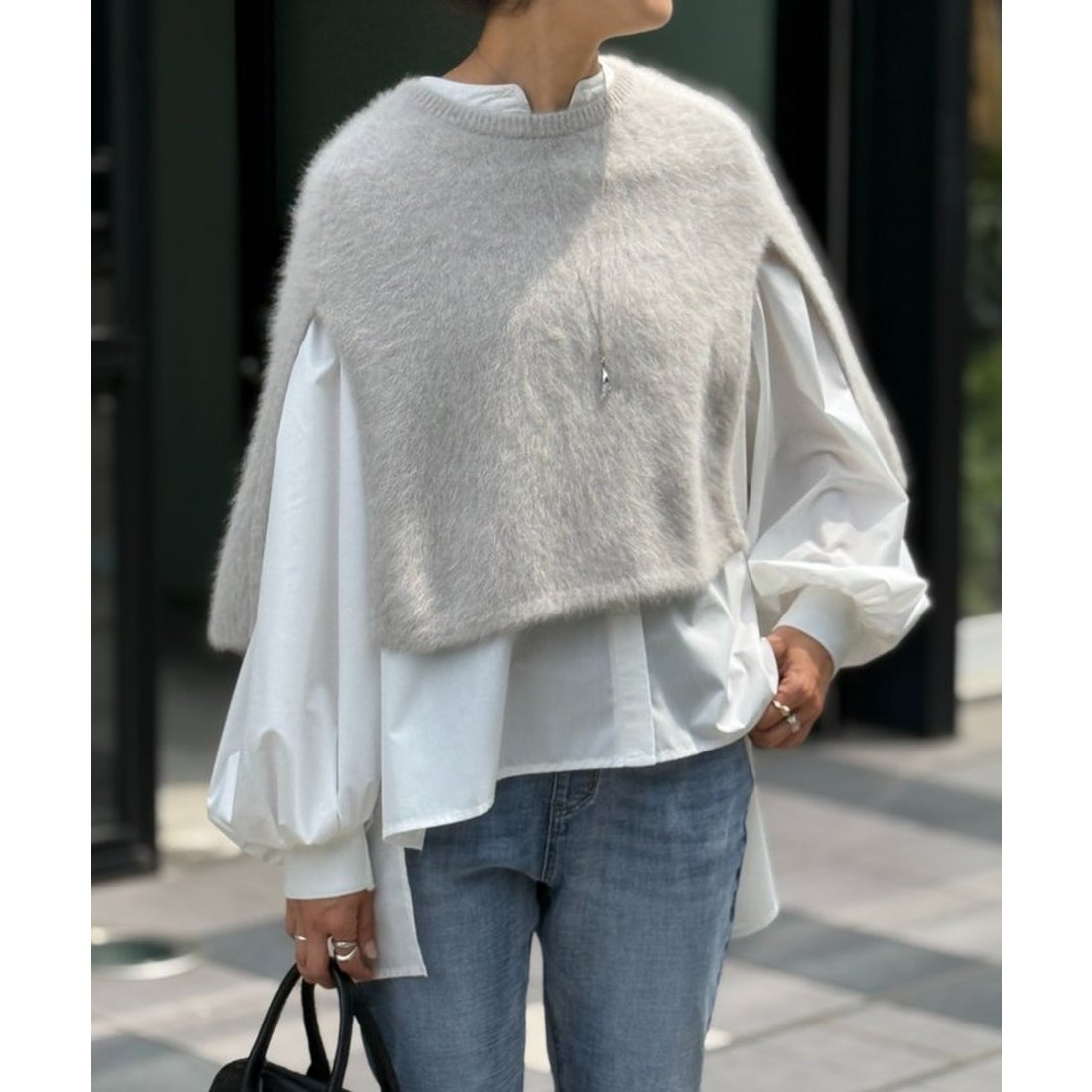 ビアズリー BEARDSLEY 《6/16(月)12:00予約開始》ファーニットポンチョ