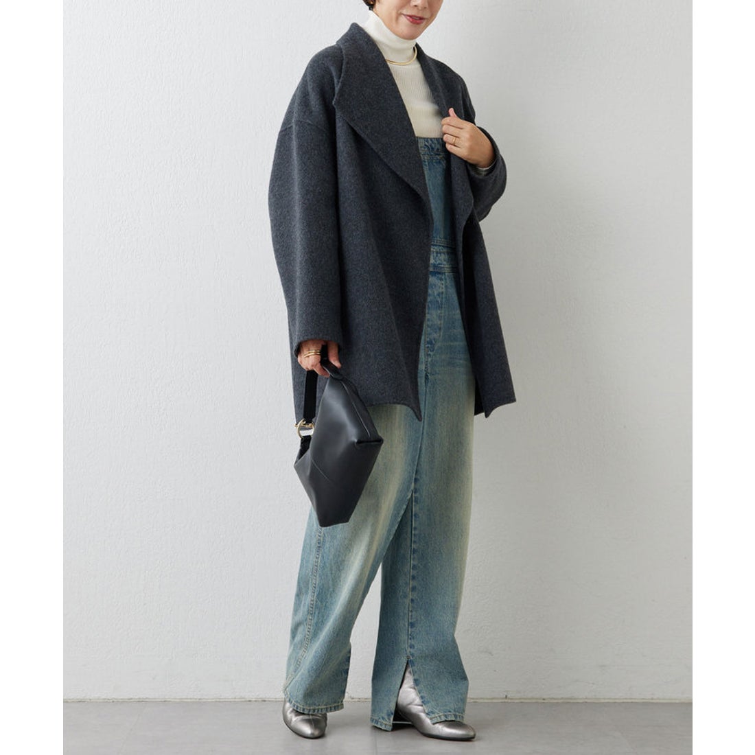 ガリャルダガランテ GALLARDAGALANTE ダブルフェイスショートコート