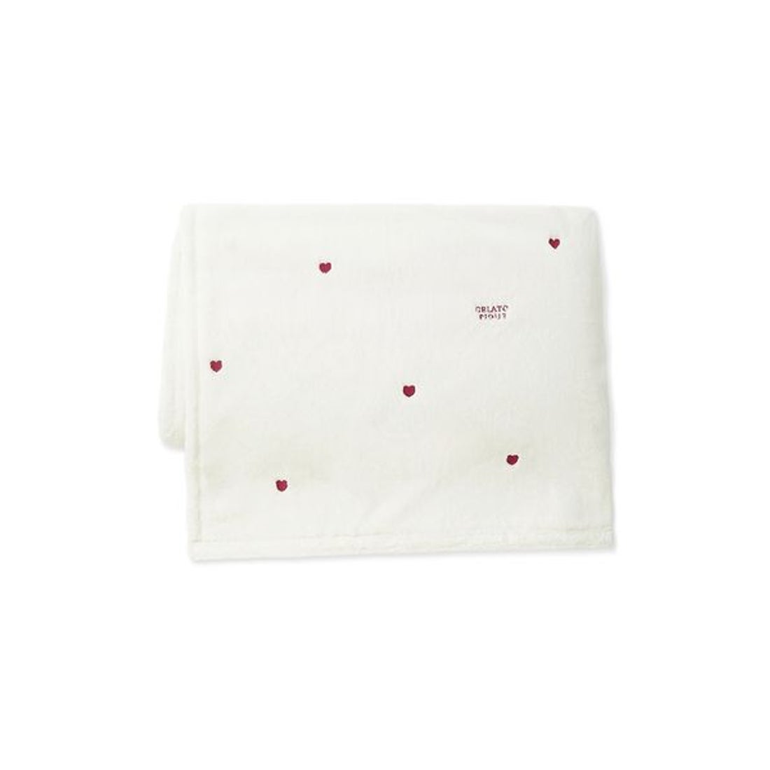 ジェラートピケ gelato pique 【Sleep】ハートロゴちび刺繍 毛布