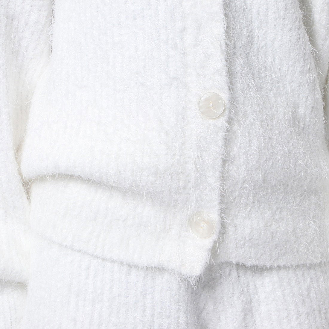 ジェラートピケ gelato pique フェザーカーディガン （オフホワイト