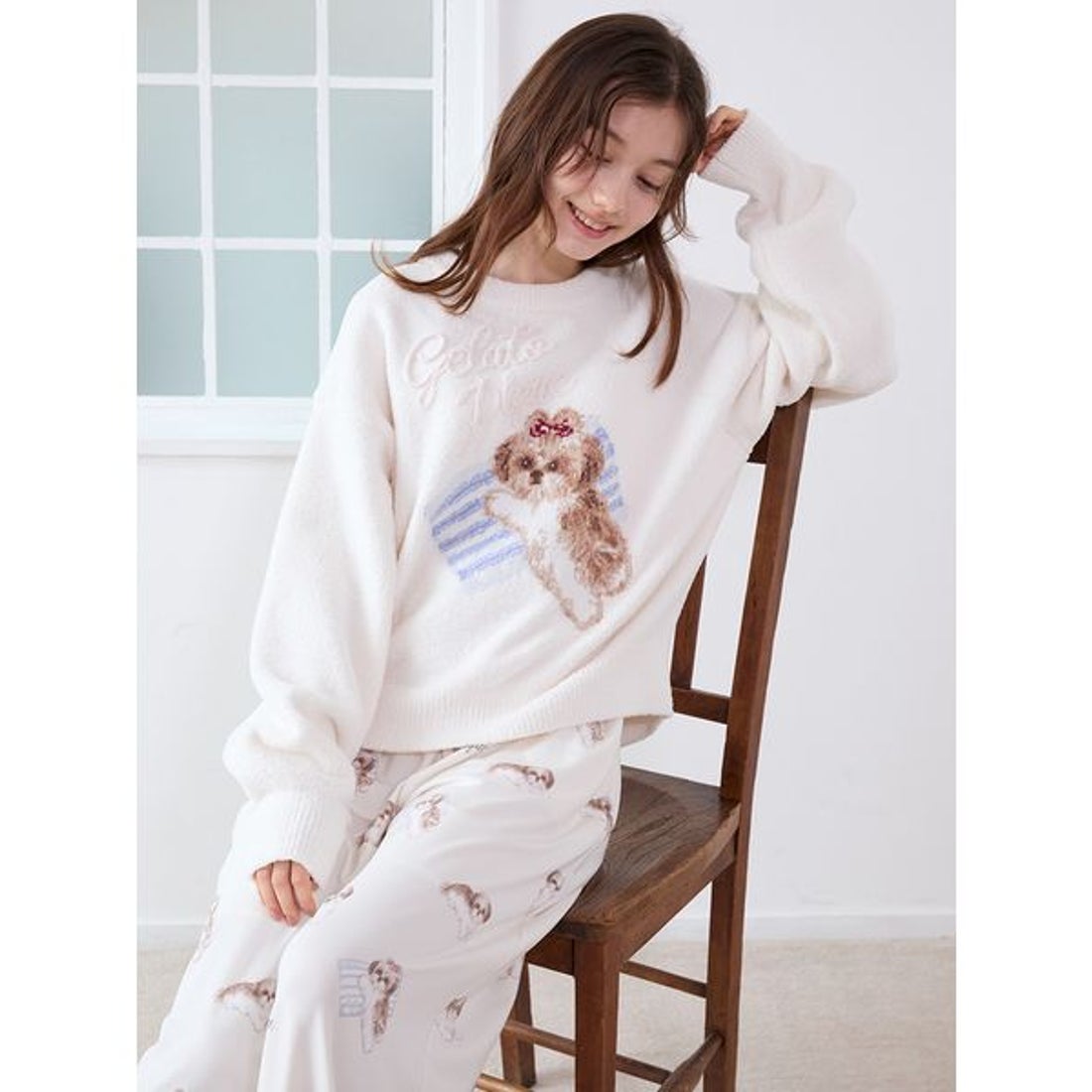 ジェラートピケ gelato pique シーズージャガードプルオーバー （NVY