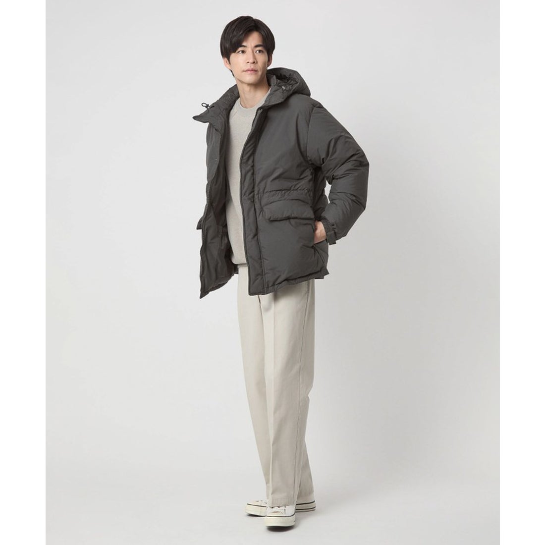 UNITED ARROWS green label relaxing DICROS フード ダウン ブルゾン