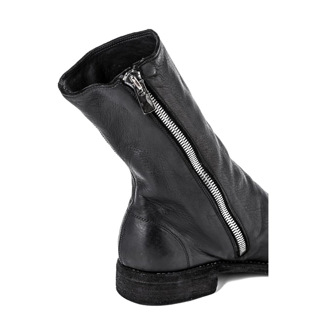 グイディ GUIDI Side Zip Boots Single Sole （Black） - ファッション