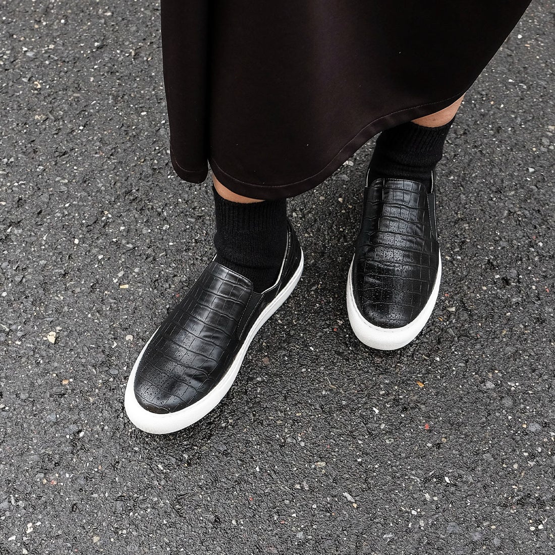 ダニエラアンドジェマ Daniella & GEMMA 【レイン対応】クロコ型押し