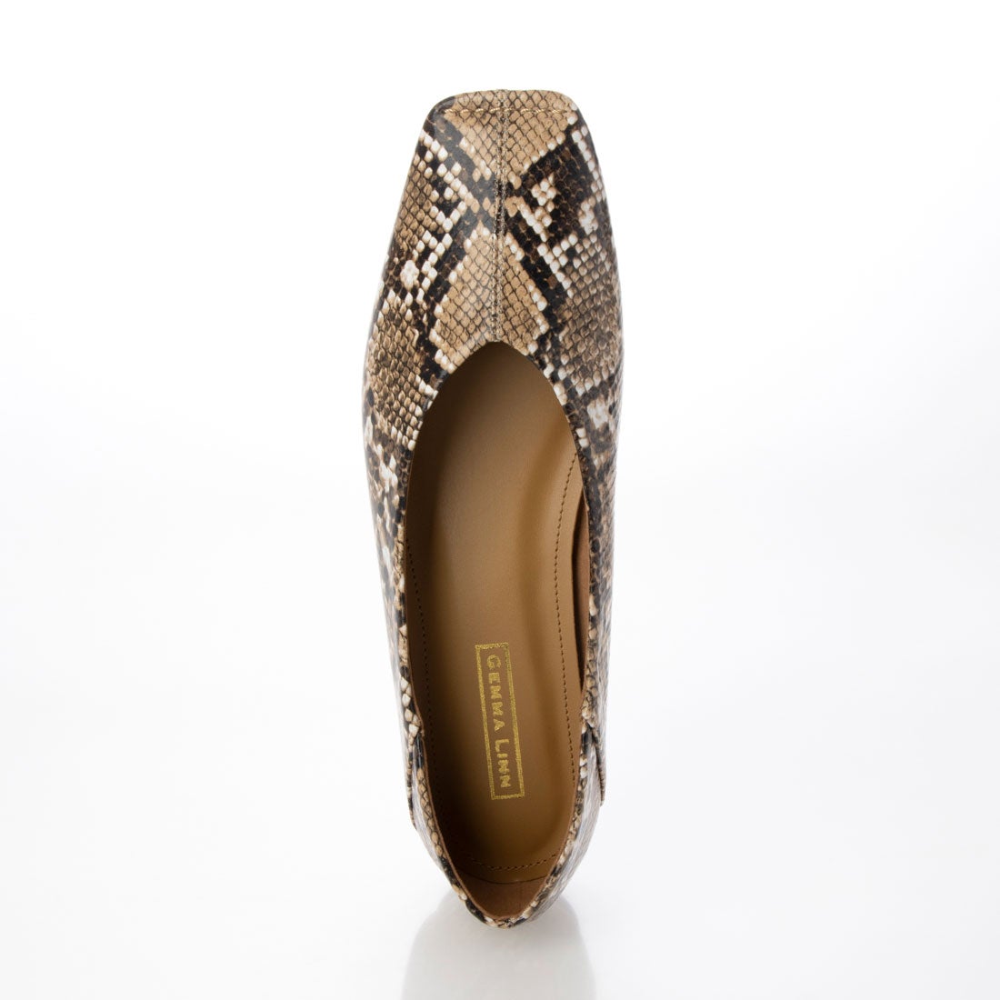 ダニエラアンドジェマ Daniella & GEMMA トゥステッチフラットシューズ