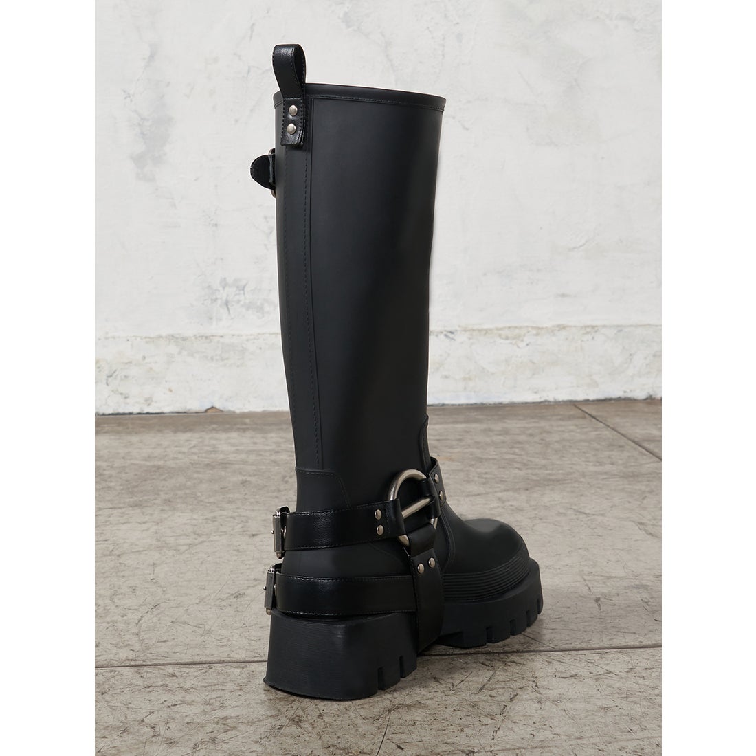 ダーリッチ Darich ハーネスラバーブーツ （ブラック） - ファッション