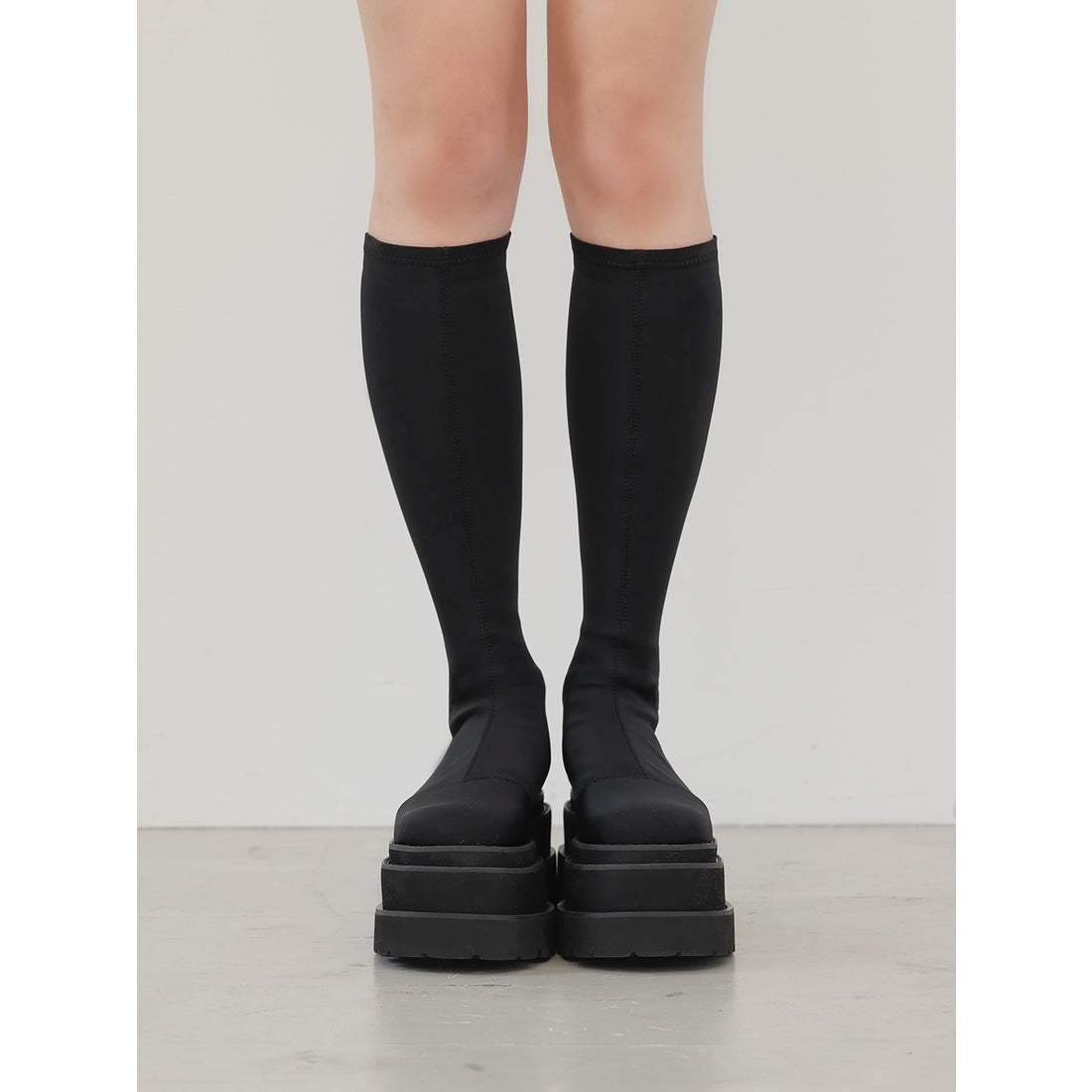 ダーリッチ Darich ウルトラストレッチフラットブーツ （ブラック